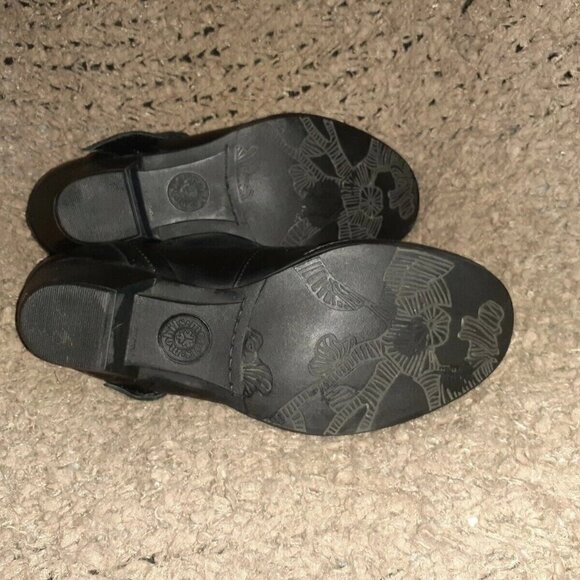 MEPHISTO-Air Relax-Black Leather Mary Janes-Buckle-Size 6.5-Excellent - Picture 4 of 4